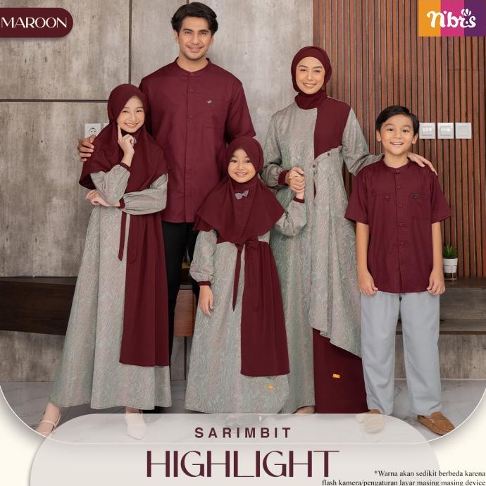 Ori Nibras Sarimbit Terbaru 2022 Highlight Couple Keluarga Gamis Koko