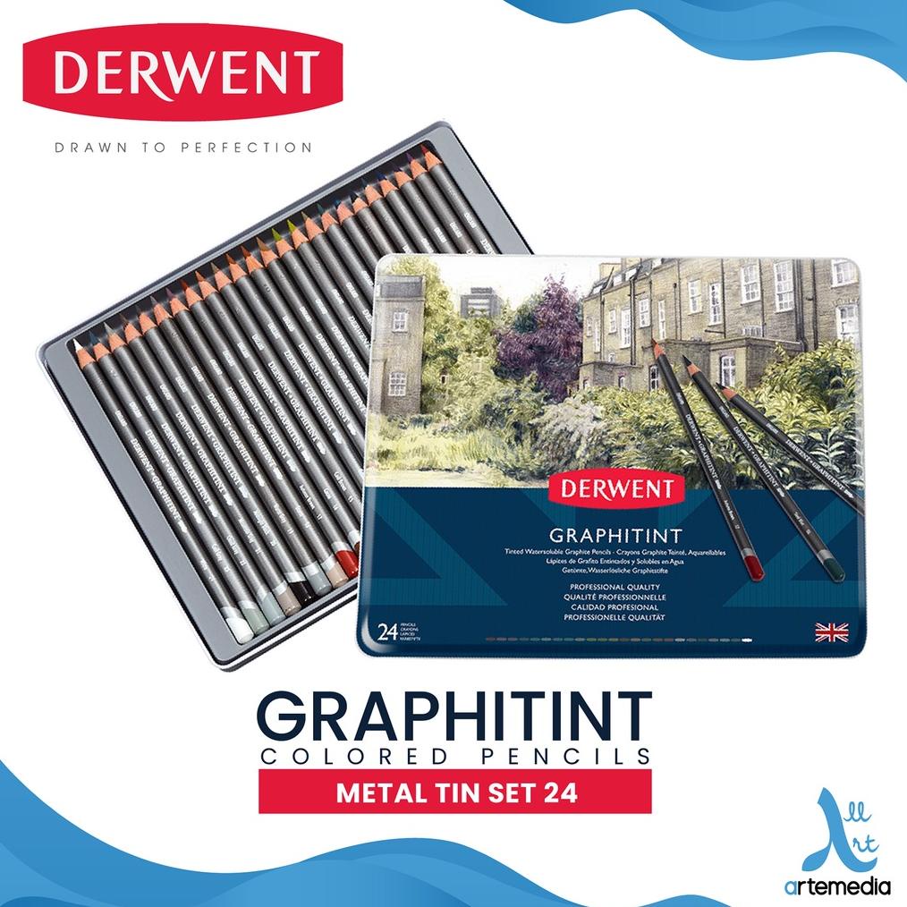 

Pensil Warna Derwent Graphitint 24 Pencil Color Metal Tin Set