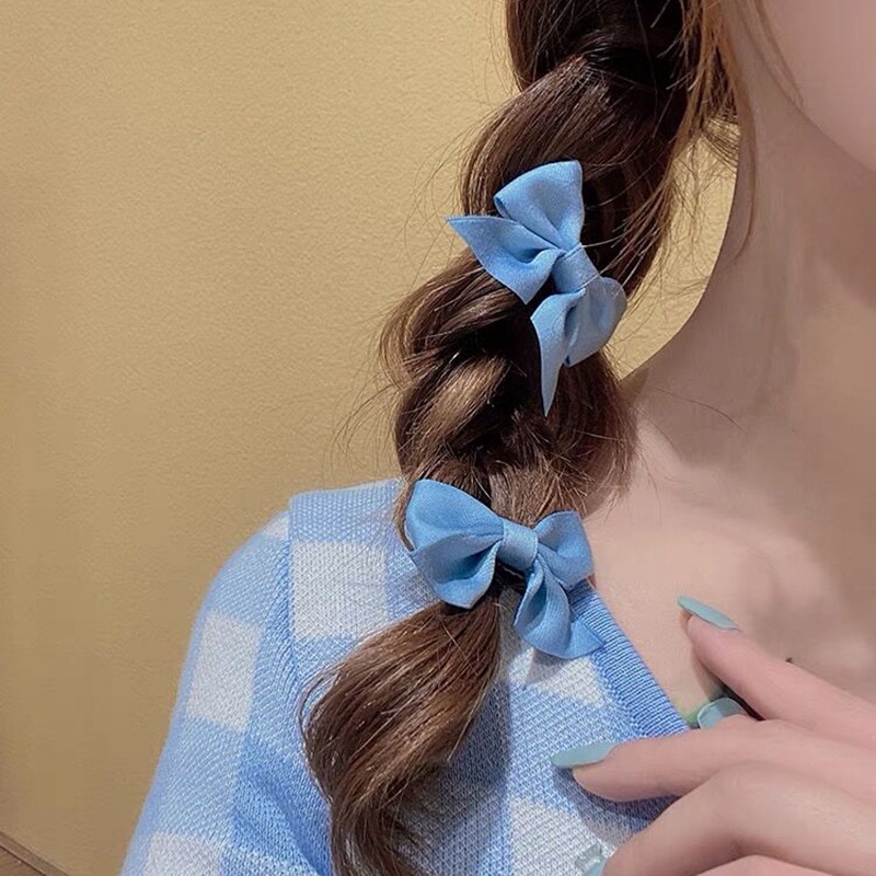 Jepit Rambut Pita Anak Lucu 2 in 1 Jepitan Rambut Fashion Jepitan Ribbon Hair Pin Gaya Korea Kids