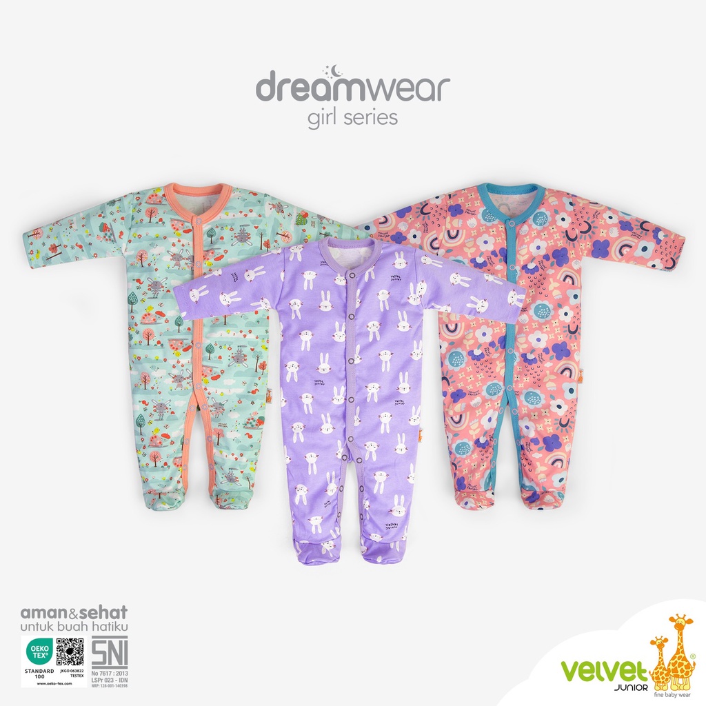 VELVET JUNIOR Dreamwear Sleepsuit BOY N GIRLS