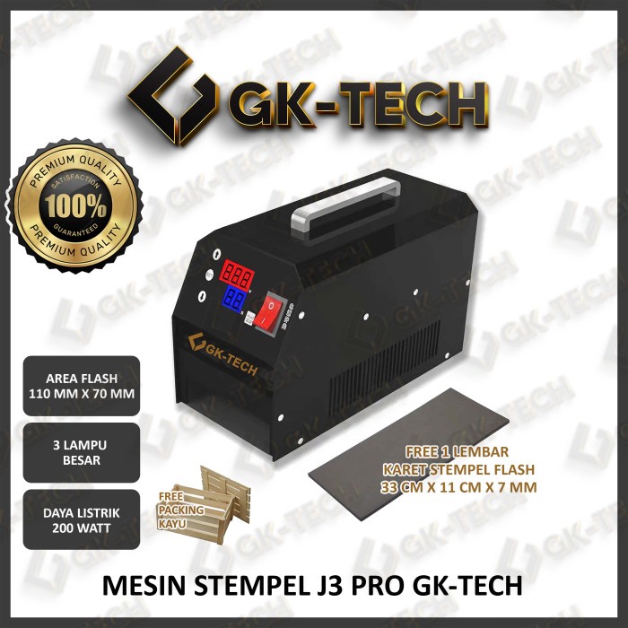 Terlaris Mesin Stempel Flash Otomatis Import Gkj3Pro