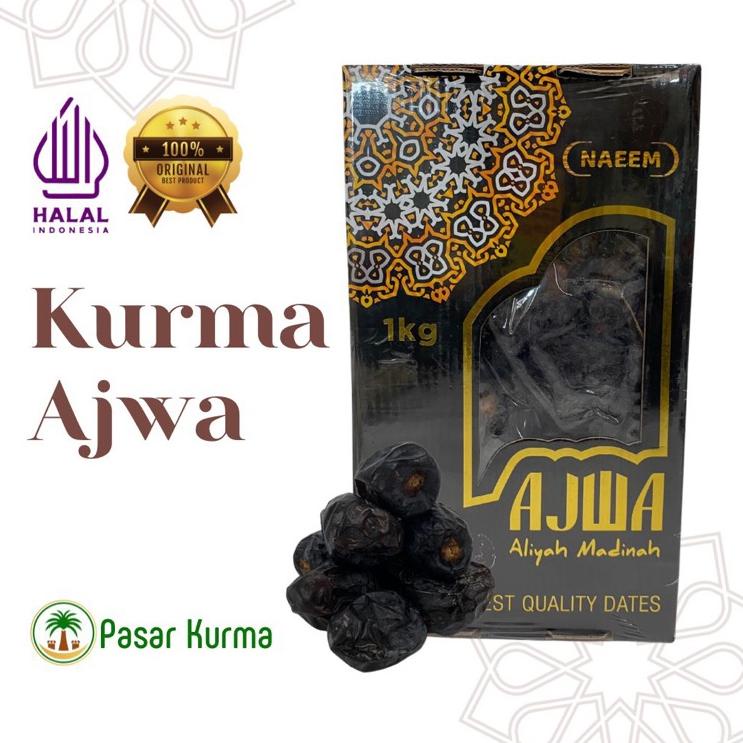 

BISA ✨COD✨ Kurma Ajwa 1kg Asli Madinah / Ajwa Asli Original Kurma Nabi Premium serbuuu !