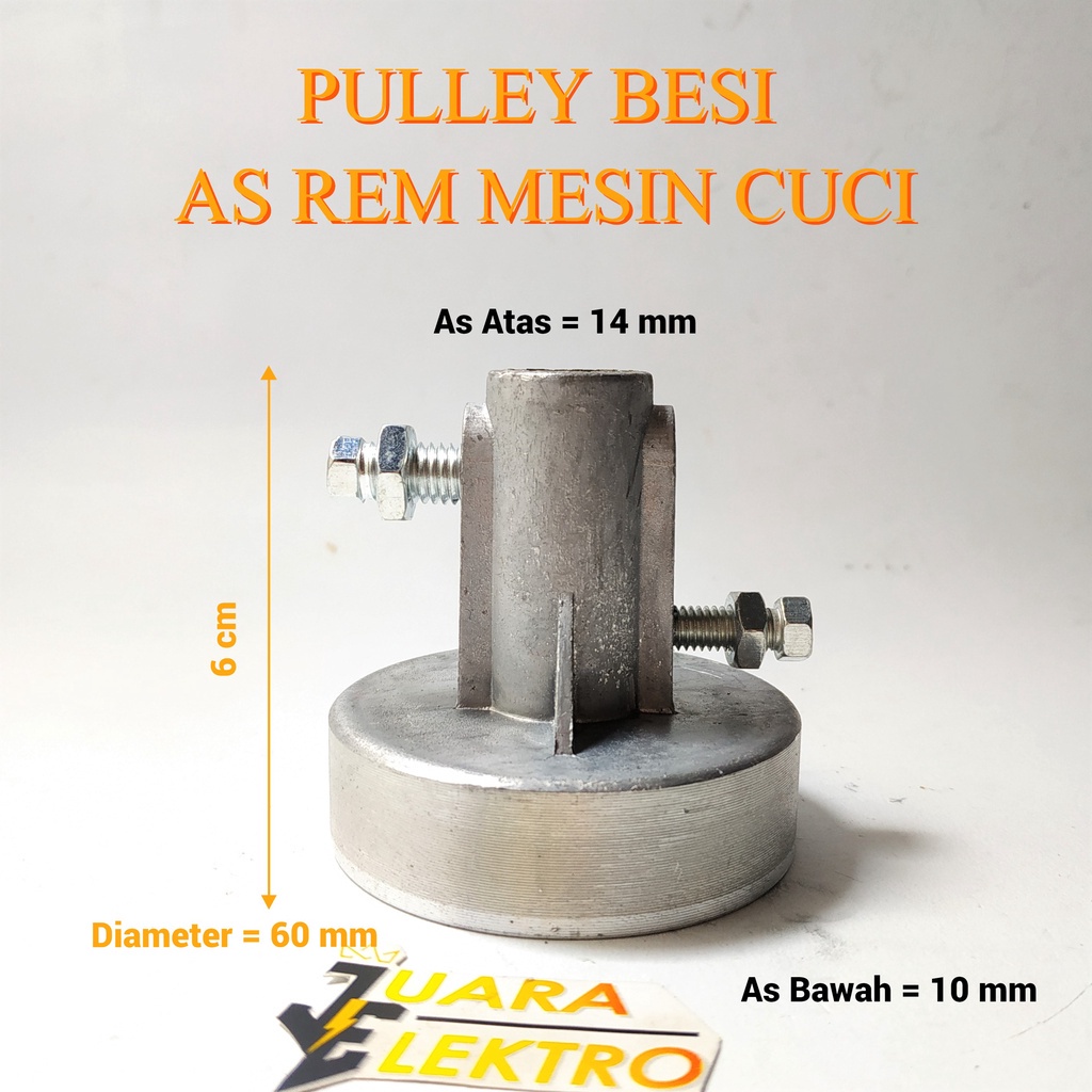 PULLEY BESI AS REM MESIN CUCI UNIVERSAL | Poli AS Rem 14 x 10 mm Multi