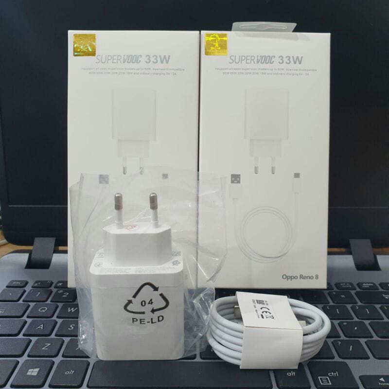 Charger OPPO Reno 8 Type C Super Vooc 33Watt Fast Charging Original