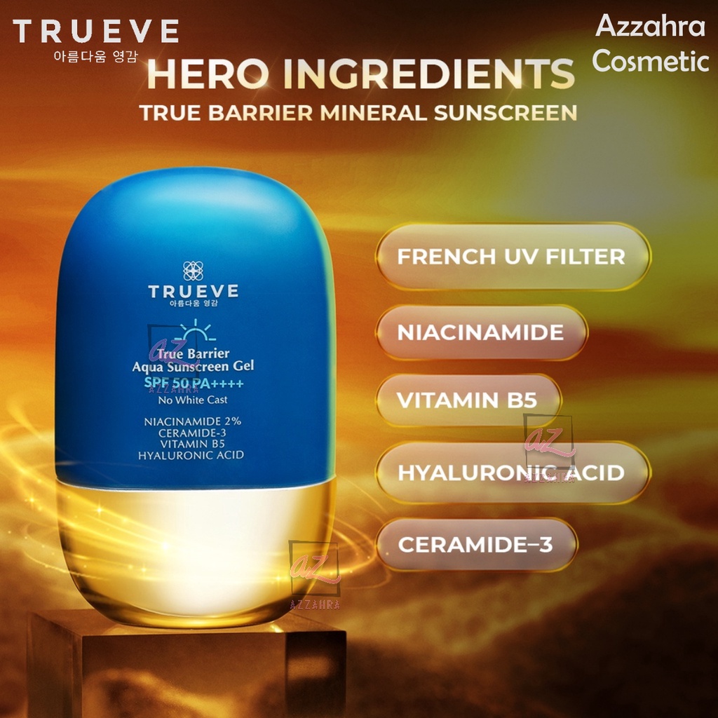 TRUEVE True Barrier Aqua Sunscreen Gel 30G SPF 50++++ 30gr