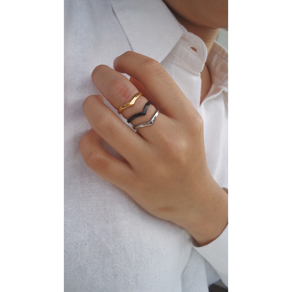 (CINCIN ANTI KARAT) IRIS RING - STAINLESS STEEL