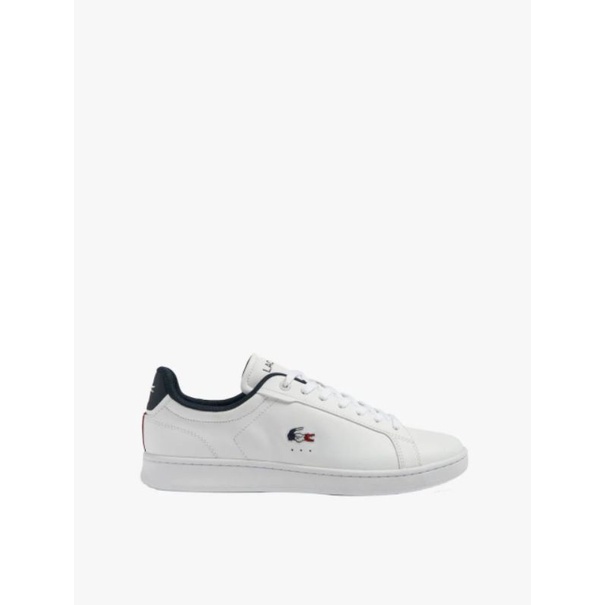 Lacoste Carnaby Pro Leather Platinum Sepatu Sneakers Casual Kets Sneaker Kasual Pria Cowok Original 