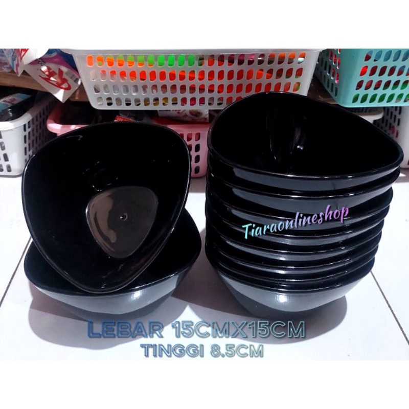 Mangkok melamin dinnerware foodgrade SNI lebar 15x15cm/mangkuk persegi tahan panas