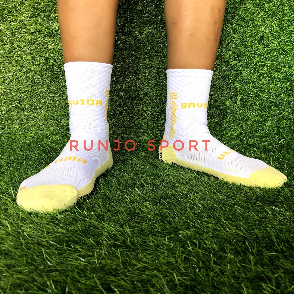 Kaos Kaki SAVIOR Pendek Kaos Kaki Bola Anti Slip Pendek Futsal Sepakbola Pria Wanita Seri ULTIMA