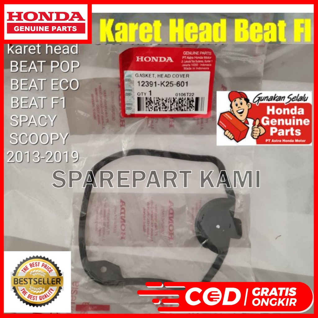 GASKET HEAD COVER KARET HEAD K25 BEAT FI ESP SCOOPY FI SPACY FI