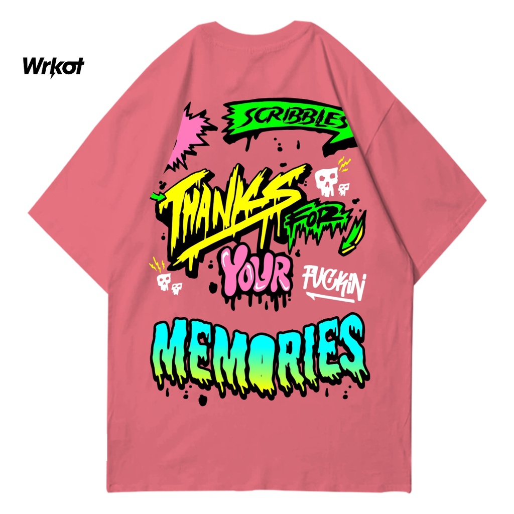Workout Stretwear x Scribbles Kaos Oversize Original Workout Basic Memories