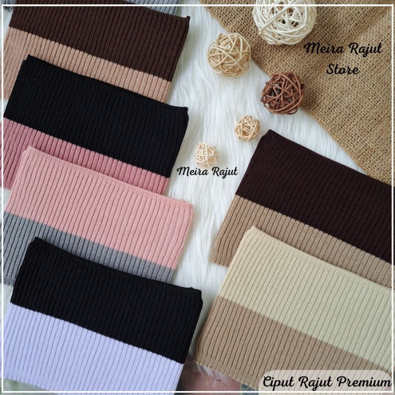 anak Hijab Bandana Rajut 2 Warna / Inner Rajut 2 Warna / Ciput Rajut 2 Warna / Inner Anti