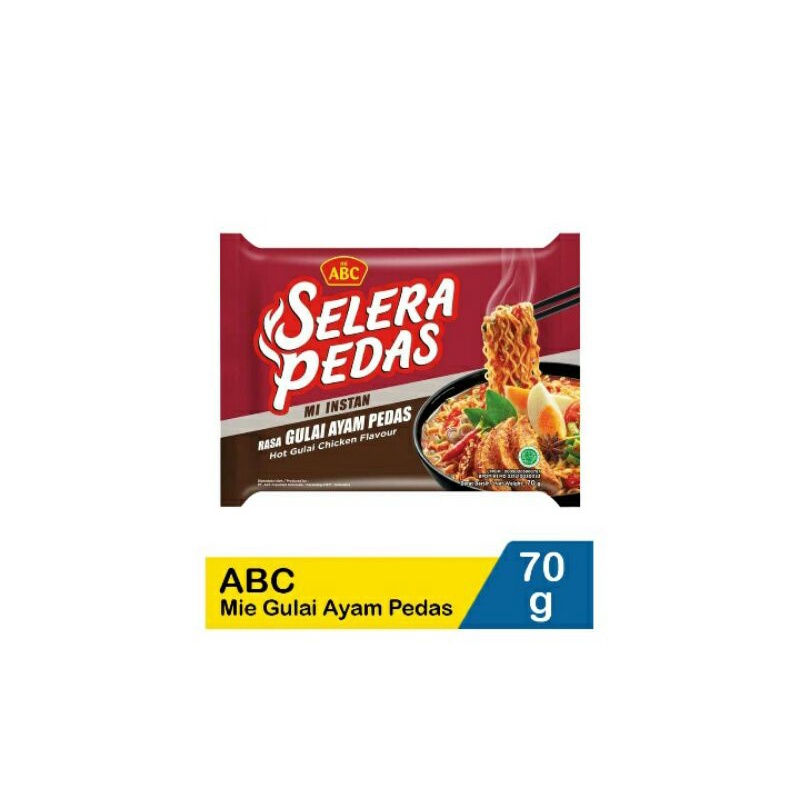 

Abc Mie Rebus Selera Pedas Gulai Ayam Pedas70G