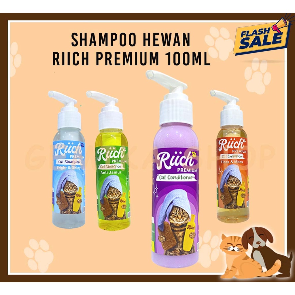 SHAMPOO HEWAN RIICH 100ML [ SHAMPOO KUCING ]