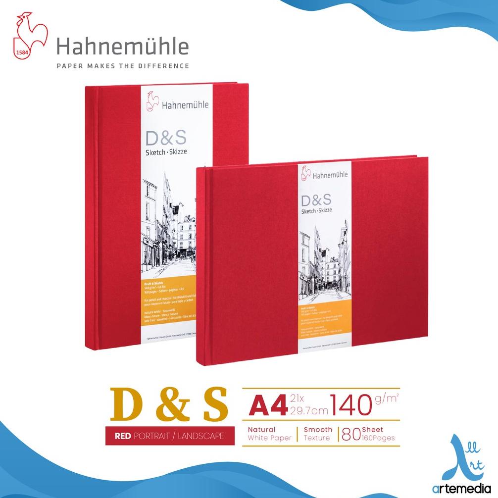 

Buku Sketsa Hahnemuhle D&S A4 Hard Cover Stitch Bound Sketchbook