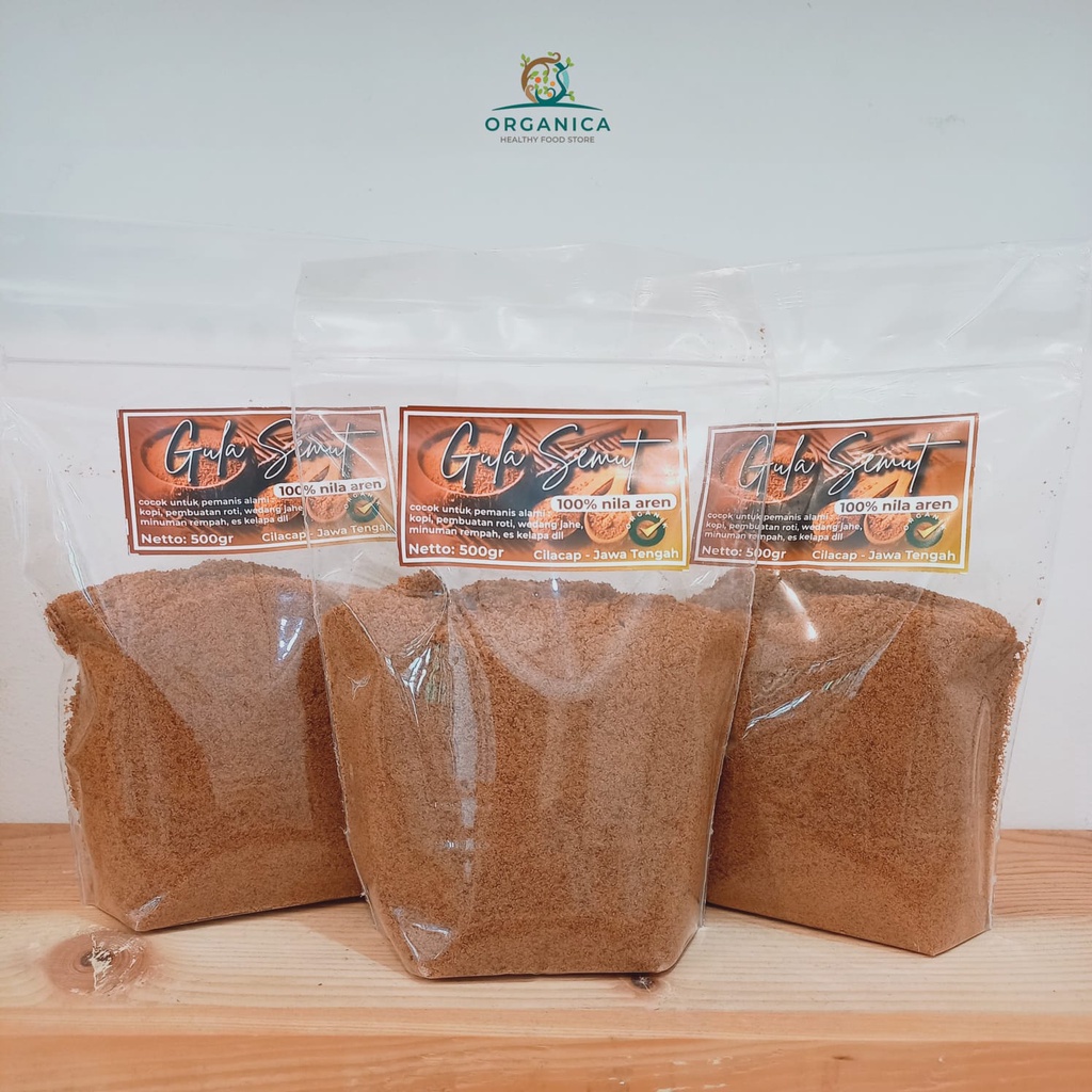 

Gula Semut 100% Nila Aren 500gr - Organica Balikpapan