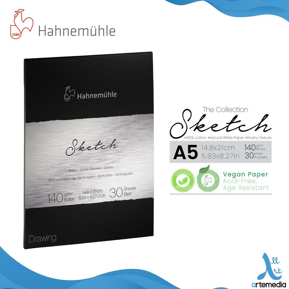 

Kertas Gambar Hahnemuhle The Collection Sketch A5 Drawing Paper Pad