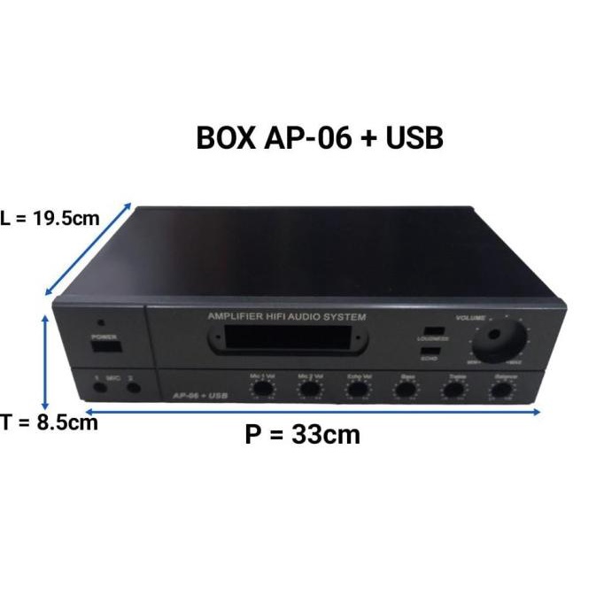 $$$$] BOX POWER AMPLIFIER AP 06 + USB box ap06 + usb