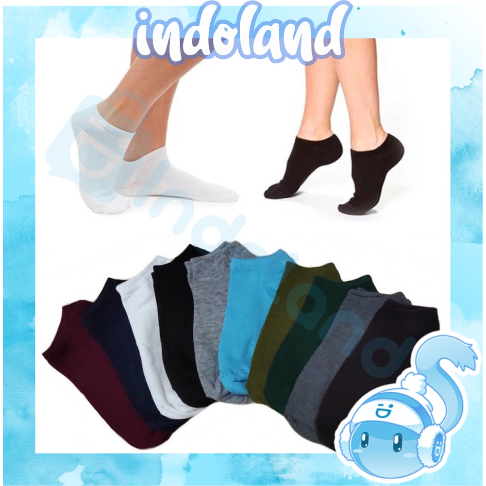 ☀INDOLAND☀  Kaos Kaki Semata Kaki Polos Bebas Pilih Warna R568