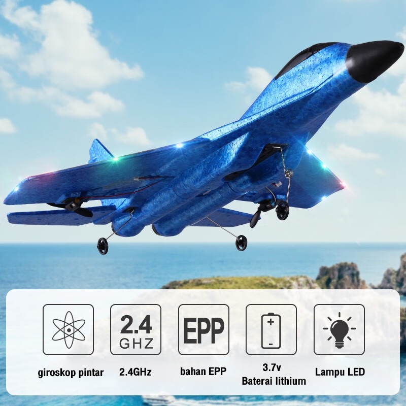 Promo Mainan Pesawa Terbang Remote Control SU-35 Fighter Pesawat Kendali Jarak Jauh Mainan Anak