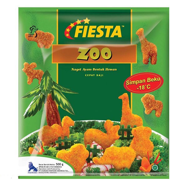 Promo Harga Fiesta Naget Zoo 500 gr - Shopee