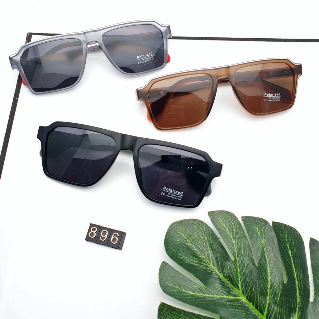 KACAMATA FASHION TYPE 896//KACAMATA FASHION WANITA/PRIA POLARIZED 896 /KACAMATA HITAM POLARIZED/