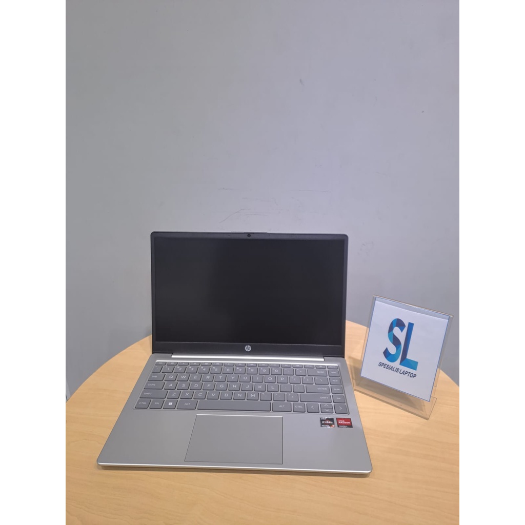 LAPTOP HP 14S EM0014AU AMD RYZEN 3 7320U 8GB DDR5 512GB FHD IPS BL WIN11HOME + OHS SILVER - GARANSI RESMI HP 2 TAHUN