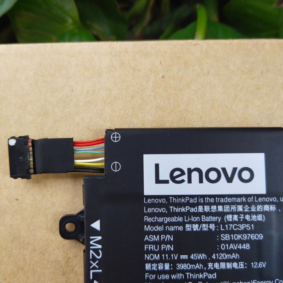 Original Baterai Lenovo ThinkPad E14 E15 E480 E485 E490 E495 L17L3P51 M2xL4