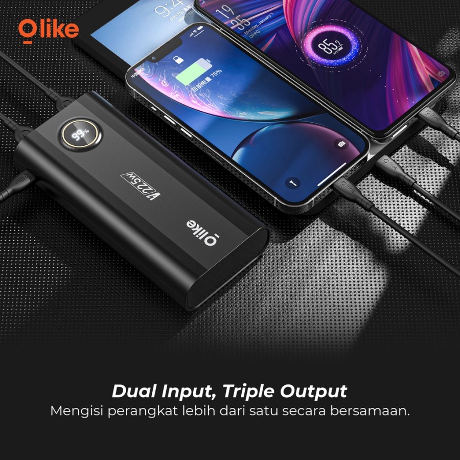 Olike Powerbank P6 20000 mAh Fast Charging Garansi Resmi