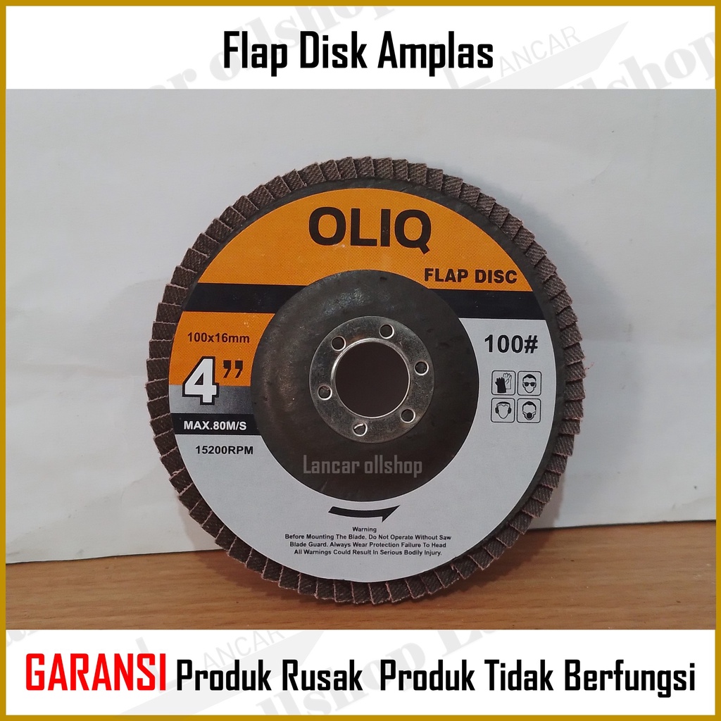 Amplas Susun 4&quot; / FLAP DISC 100x16mm Gerinda Amplas Susun 4inch / Flap Disk Amplas Mata Gerinda Sander Tumpuk 4&quot; Grit 40 60 80 100 120 240