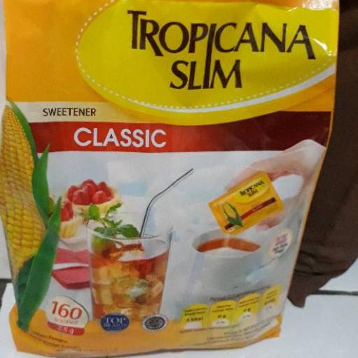 

✲ Tropicana Slim sweetener classic Gula Jagung Rendah Kalori Isi 160sachet ♔