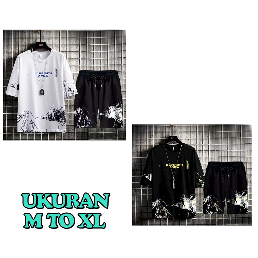 MUKZHOP - SETELAN VIEW / satu pasang / setelan / stelan / oneset / fashion pria / murah / terbaru