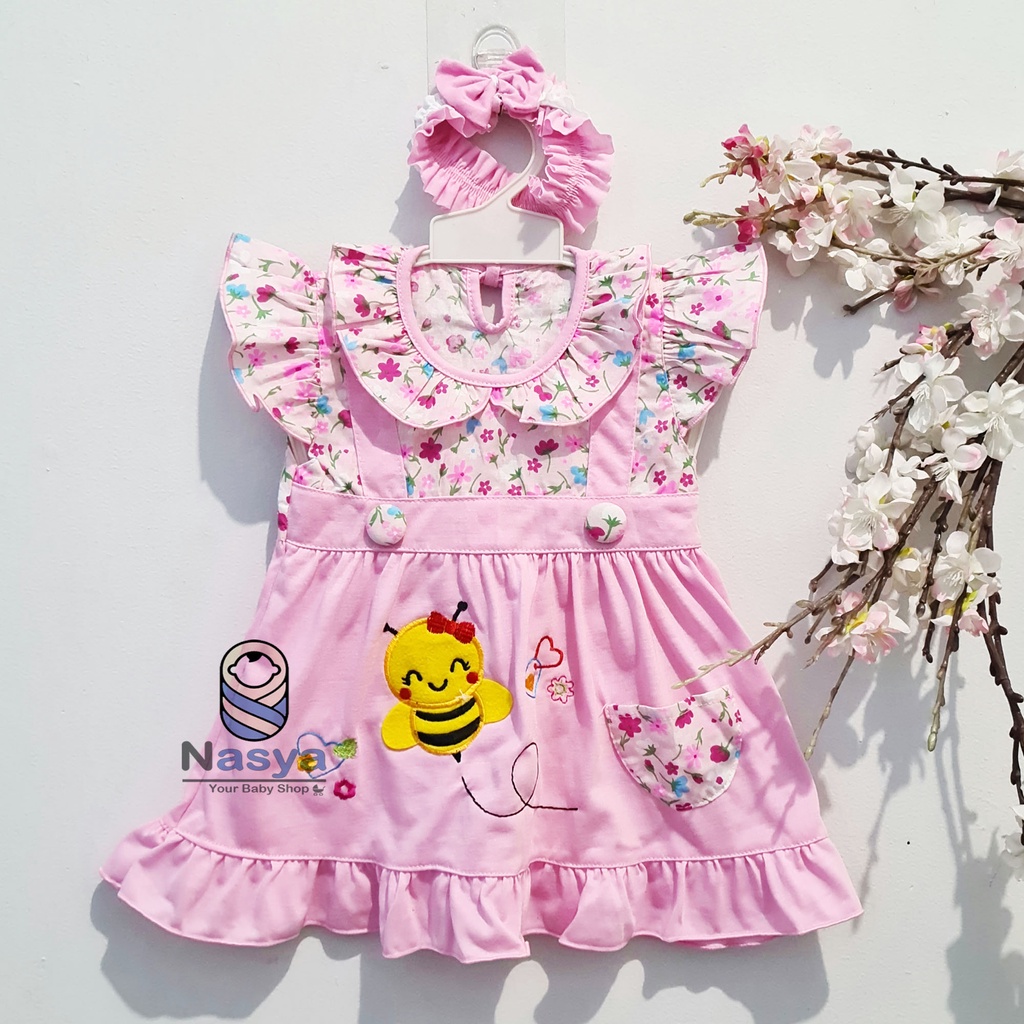 [P-059] Dress Bayi Perempuan MURAH Terbaru (usia 0-6 bulan)