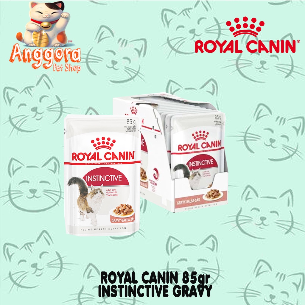 Makanan kucing basah ROYAL CANIN POUCH INSTINCTIVE GRAVY 85gr