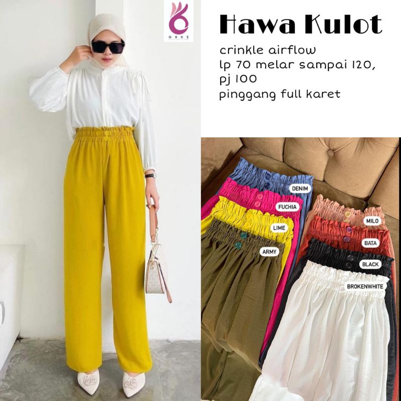 Hawa kulot / celana kulot / celana kulot best seller