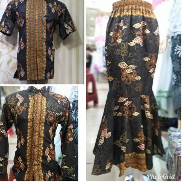 ➫ COUPLE BATIK / ROK DUYUNG / ROK LILIT / ROK PLISKET MOTIF MEGA MENDUNG ✿