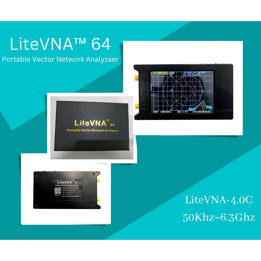 Litevna-64 A Vector 50Khz-6.3Ghz Antena VNA Analyzer 6.3 Ghz Lite