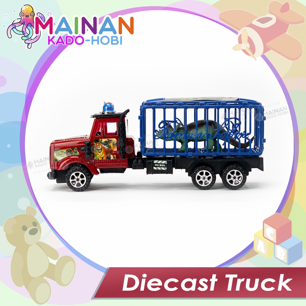 HADIAH MAINAN ANAK MINIATUR DIECAST TRUCK ANIMAL HEWAN DINOSAURUS