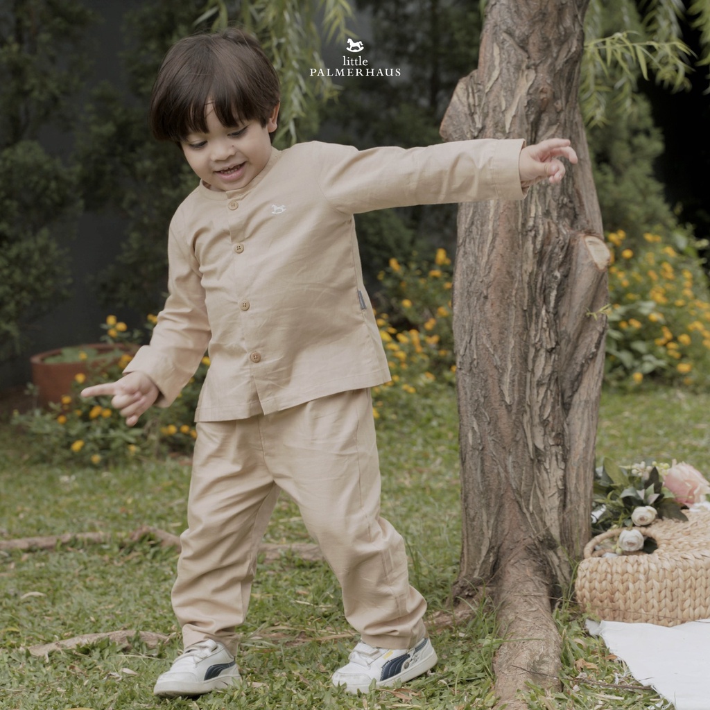 Little Palmerhaus - Jardin Koko Set + Peci / Raya Lebaran Baju Koko Anak