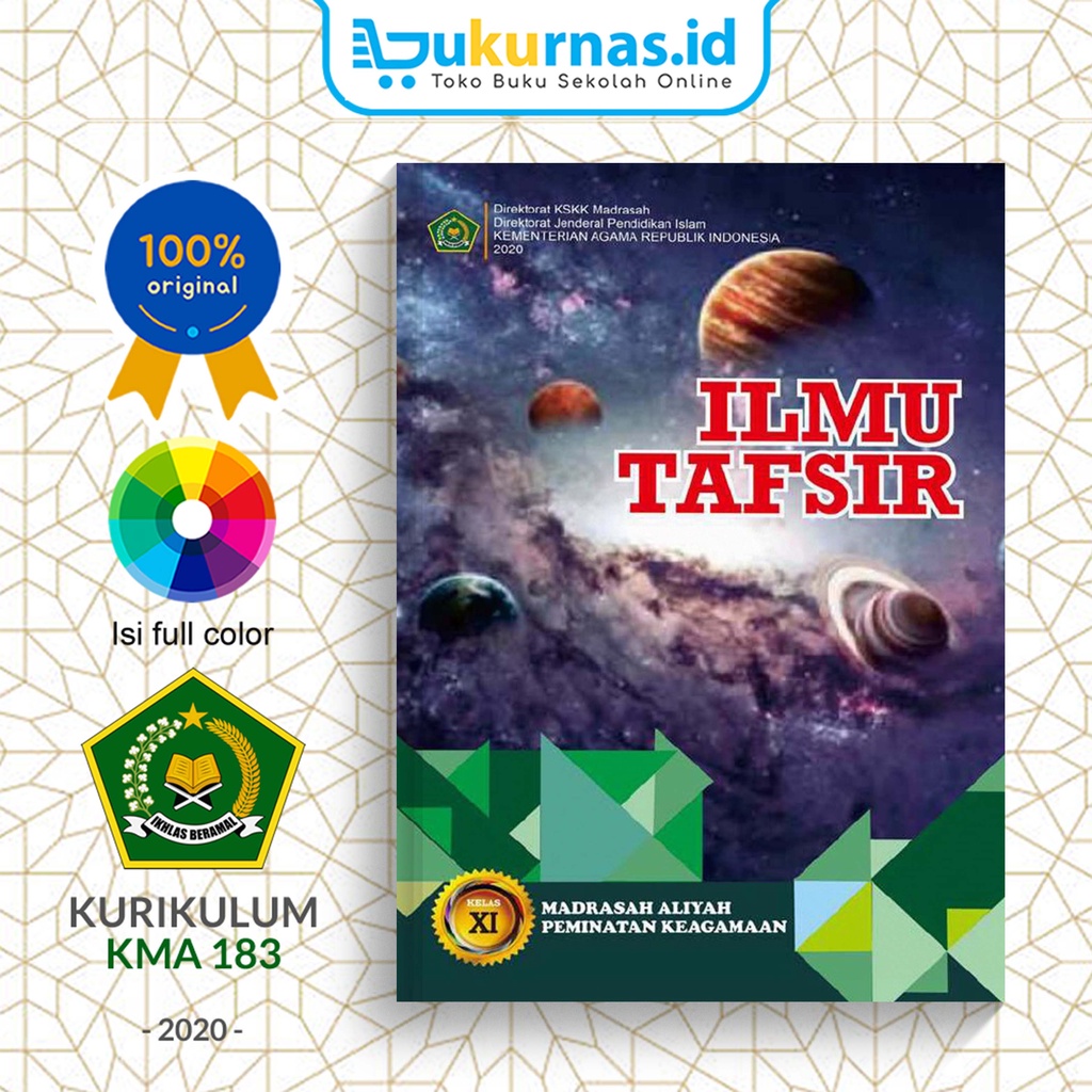 Buku Siswa Ilmu Tafsir Peminatan Keagamaan Kelas 11 MA KEMENAG KMA 183