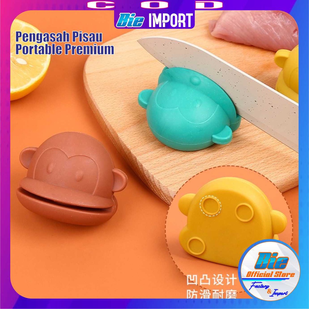 Asahan Pisau Simple Portable Karakter / Pengasah Pisau Dapur Impor Best Seller