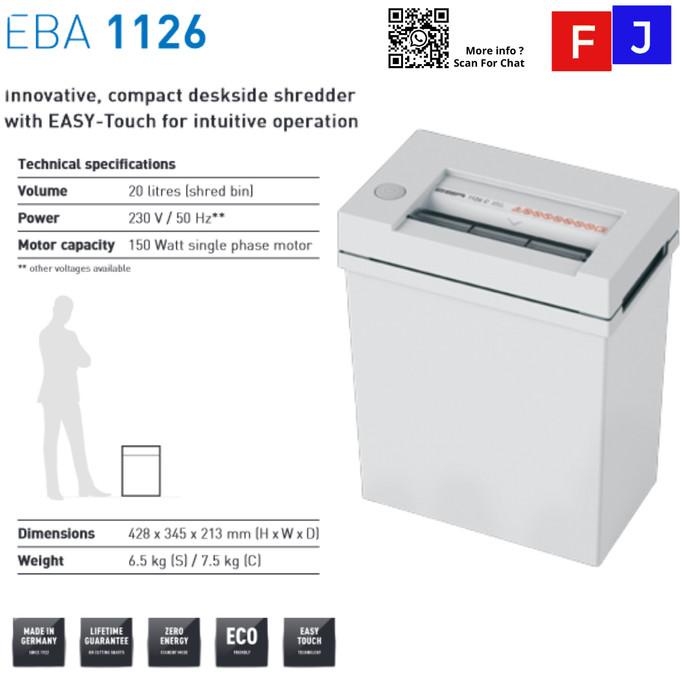 

Mesin Penghancur Kertas EBA 1126S PAPER SHEDDER GARANSI RESMI
