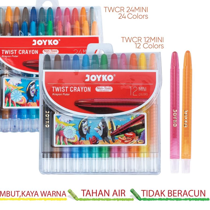 

✨12.12✨ Krayon Putar Mini Twist Crayon Joyko TWCR gas !!