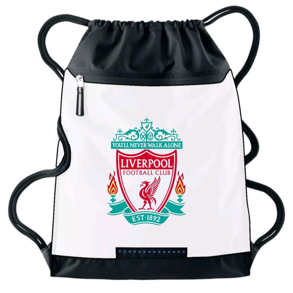 Tas Serut Pria string bag waterproof liga inggris - tas serut anak sekolah ransel Anti Air Olahraga Bola |stringbag unisex dewasa bola shoe shoes