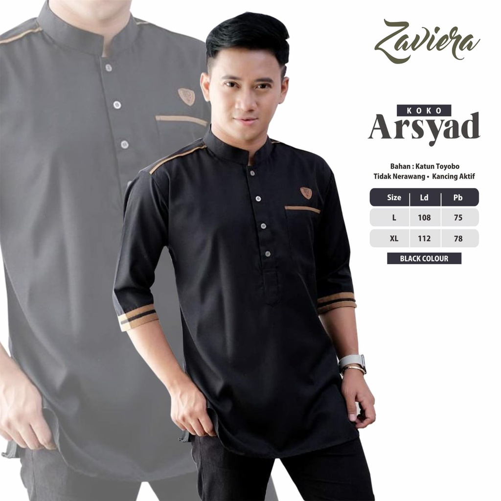 Arsyad Koko Katun Toyobo Baju Muslim Atasan Pria Original By Zavier