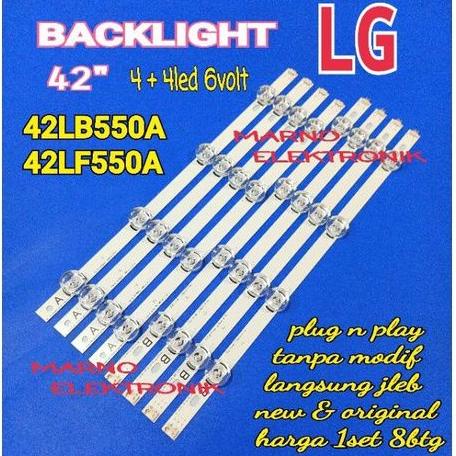 LAMPU BL BACKLIGHT TV LED LG 42 INC 42LB550A 42LF550A 42LB 42LF 42LB550 42LF550 8K 6V (KODE 7)