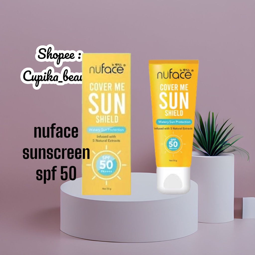 [an] nu face sunscreen spf 50 pa ++ || nu face sun shield cover me spf 50