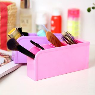 IKILOSHOP Rak Mini Pencil 4 Sekat Rak Organizer Tempat Alat Tulis Make Up Serbaguna