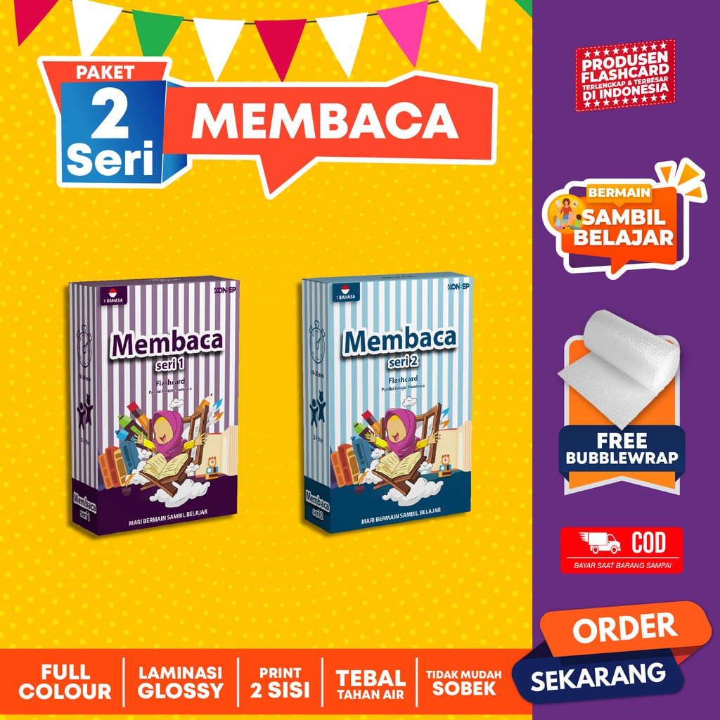 KONSEP FLASHCARD PAKET MEMBACA