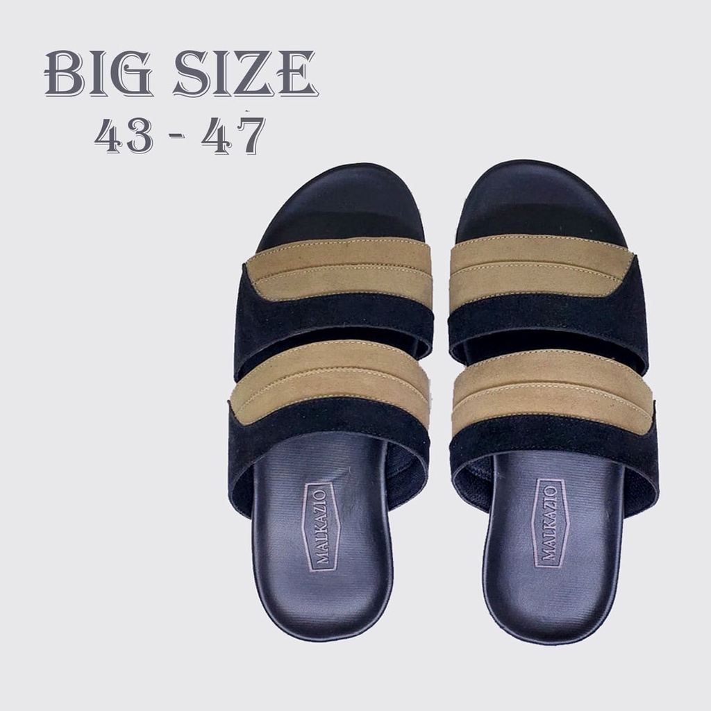 BERNARD FOOTWEAR BIG SIZE | Sandal Pria Ukuran Besar Jumbo 43-44-45-46-47 / Sendal Flat Casual Cowo Classic